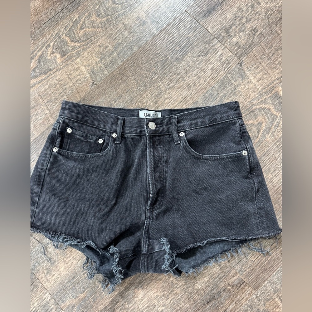 AGOLDE parker vintage loose cut-off short in theme size 27**